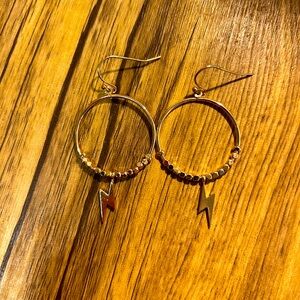 Lightening bolt earrings